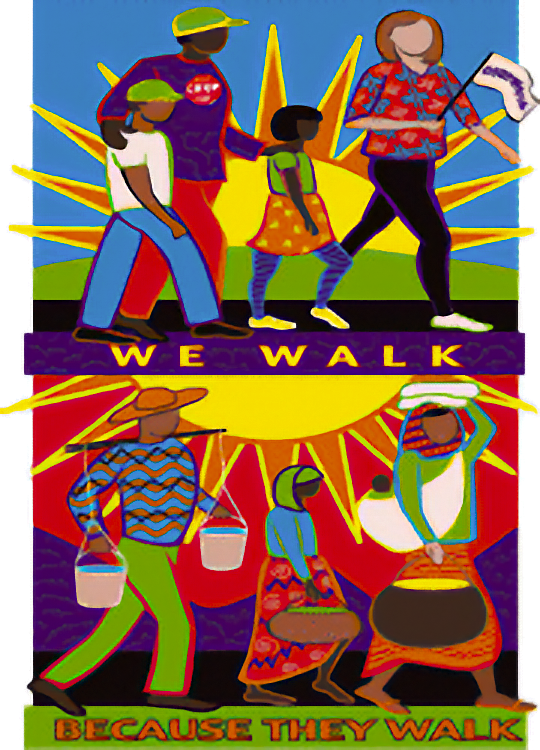We walk because they walk